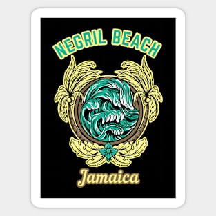 Negril Beach Sticker